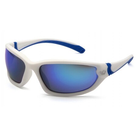 Pyramex Venture Gear - Ocoee - White Frame/Ice Blue Mirror Anti-Fog Lens IN POLYBAG VGSW165TB